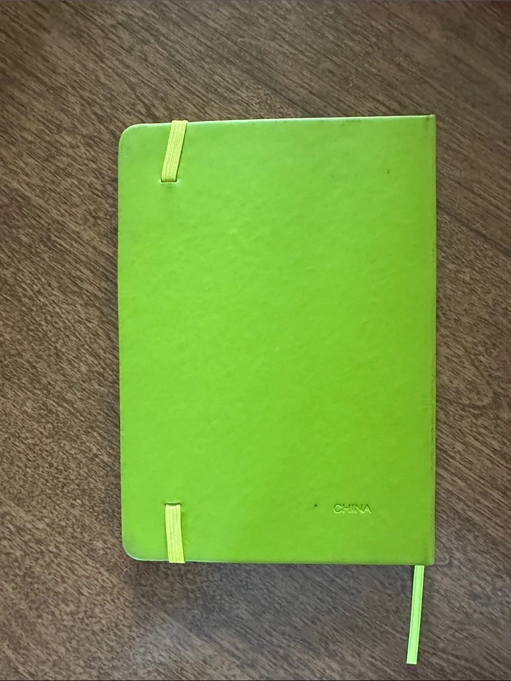Dreams Thrive Here Lime Green Journal with Elastic Band
